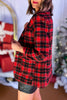 Red Plaid Front Pocket Detail Jacket, must have blazer, must have style, elevated blazer, elevated style, holiday style, holiday fashion, elevated holiday, holiday collection, affordable fashion, mom style, shop style your senses by mallory fitzsimmons