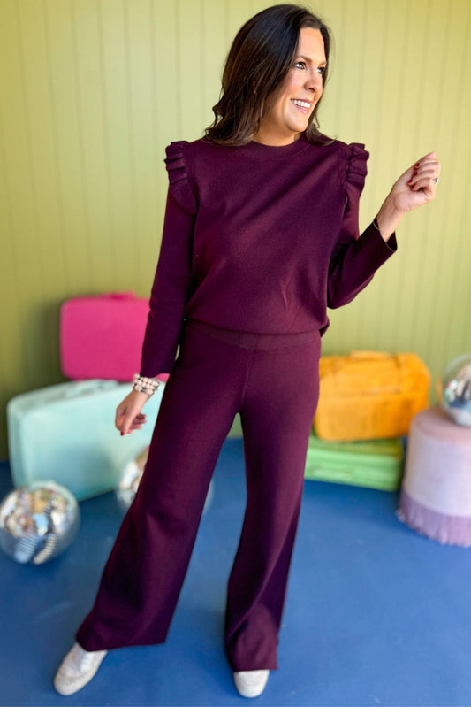 SSYS The Isabel Travel Set In Purple, must have set, elevated set, travel set, elevated travel, comfortable style, elevated comfort, mom style, must have style, shop style your senses by mallory fitzsimmons