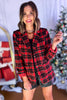  Red Plaid Front Pocket Detail Jacket, must have blazer, must have style, elevated blazer, elevated style, holiday style, holiday fashion, elevated holiday, holiday collection, affordable fashion, mom style, shop style your senses by mallory fitzsimmons