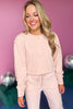 Pink Drop Shoulder Relaxed Fit Sweatshirt *FINAL SALE* *Final Sale*, must have sweater, must have style, must have fall, fall collection, fall fashion, elevated style, elevated sweater, mom style, fall style, shop style your senses by mallory fitzsimmons