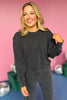Black Drop Shoulder Relaxed Fit Sweatshirt *FINAL SALE* *Final Sale*, must have sweatshirt, must have style, must have fall, mom style, fall style, mom style, elevated sweatshirt, elevated everyday, shop style your senses by mallory fitzsimmons