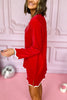 SSYS Red Long Sleeve Get Ready Robe™,, SSYS the label, elevated robe, elevated get ready robe, must have robe, must have gift, elevated gift, mom style, elevated style, chic style, conventional style, shop style your senses by mallory fitzsimmons