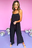 Black Button Side Wide Leg Jumpsuit, summer jumpsuit, summer style, elevated style, shop style your senses by mallory fitzsimmons