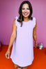 SSYS The Emma Ruffle Racerback Dress In Cane Quilted Lilac, ssys the label, ssys dress, cane collective, elevated dress, ruffle dress, weekend dress, spring dress, spring fashion, summer fashion, summer dress, mom style, trendy style, shop style your senses by Mallory Fitzsimmons, ssys by Mallory Fitzsimmons  Edit alt text