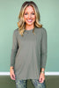 *ETA 8 WEEKS* SSYS Ribbed Long Sleeve Active Top In Sage