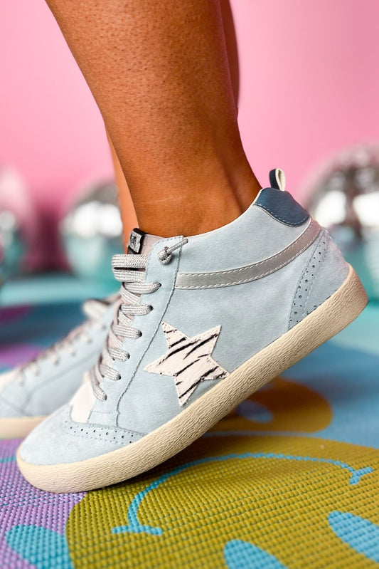 Light Blue Star Mid Sneakers, shoes, sneakers, must have sneakers, elevated sneaker, athletic sneaker, shop style your senses by mallory fitzsimmons, ssys by mallory fitzsimmons
