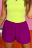 SSYS Solid Active Shorts In Purple, Ssys athlesiure, Spring athleisure, athleisure, elevated athleisure, signature shorts, must have shorts , athletic shorts, athletic style, mom style, shop style your senses by mallory fitzsimmons, ssys by mallory fitzsimmons