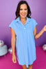  Blue Collared Button Detail Short Sleeve Dress, button dress, blue dress, must have dress, must have style, weekend style, brunch style, spring fashion, elevated style, elevated style, mom style, shop style your senses by mallory fitzsimmons, ssys by mallory fitzsimmons