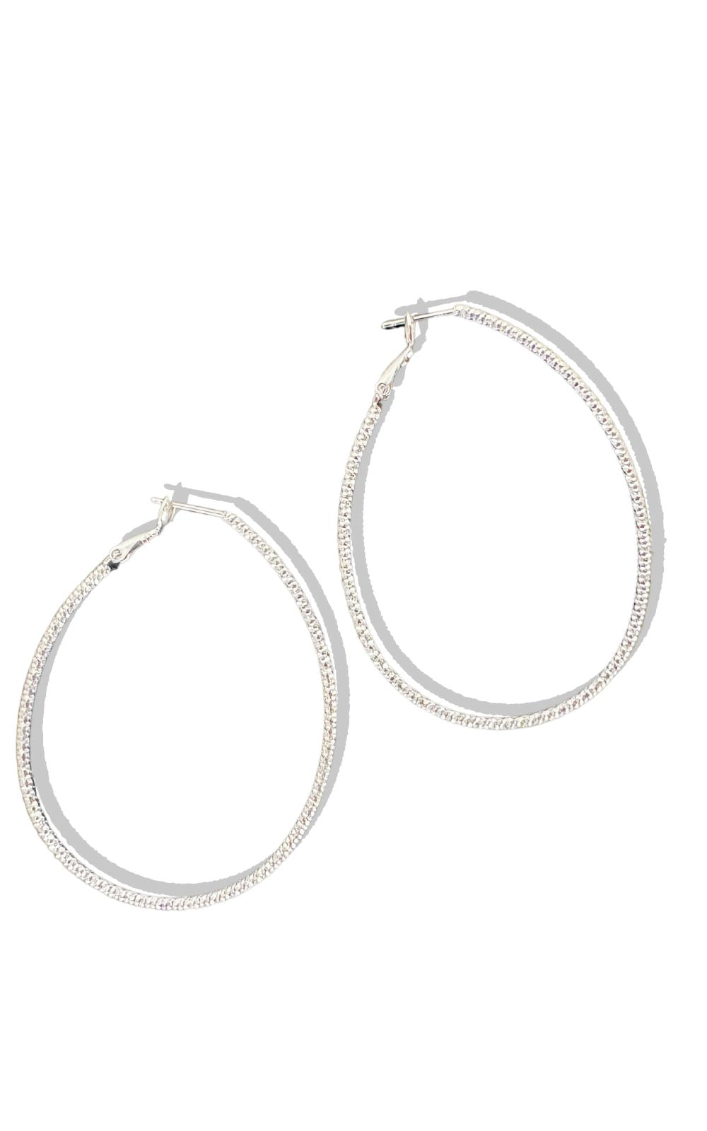 Addison fashion blvd sterling silver hoop earrings