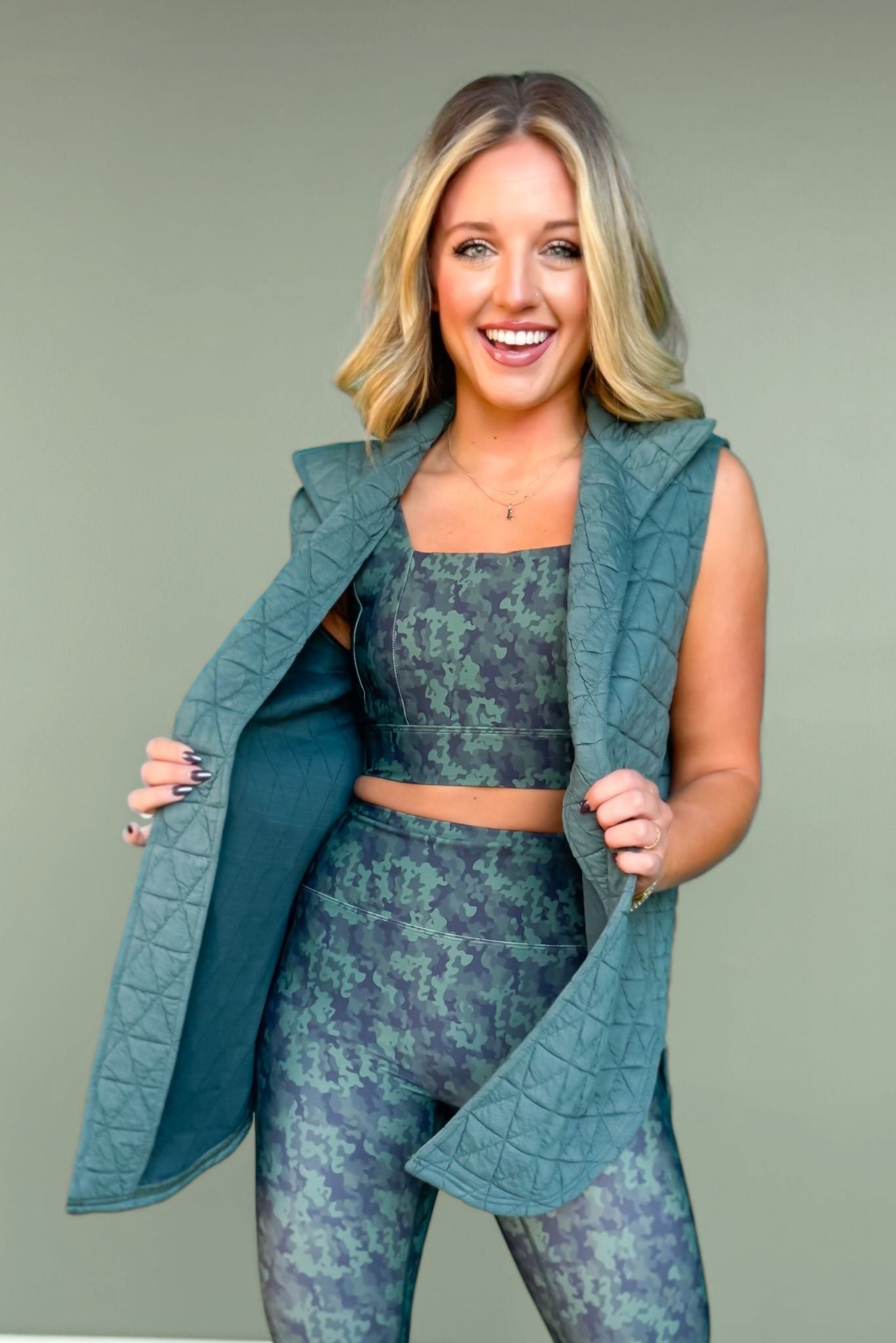 *ETA 8 WEEKS* SSYS Signature Quilted Vest In Olive