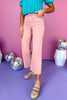 Vervet Pink High Rise Crop Raw Hem Wide Leg Jeans,  must have jeans, must have style, must have denim, spring fashion, spring style, street style, mom style, elevated comfortable, elevated style, shop style your senses by mallory fitzsimmons