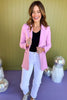 Mauve Collared Long Sleeve Blazer Jacket *FINAL SALE* *Final Sale*, must have blazer, must have style, elevated blazer, elevated style, saturday steal, mom style, office style, work to weekend, shop style your senses by mallory fitzsimmons, ssys by mallory fitzsimmons