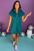 SSYS The Taylor Air 3/4 Zip Dress In Teal, ssys the label, air dress, air fabric, must have dress, spring fashion, affordable fashion, elevated dress, shop style your senses by mallory fitzsimmons, ssys by mallory fitzsimmons