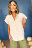 Cream Button Front Short Sleeve Top, must have top, must have style, must have fall, fall collection, fall fashion, elevated style, elevated top, mom style, fall style, shop style your senses by mallory fitzsimmons