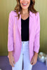 Mauve Collared Long Sleeve Blazer Jacket *FINAL SALE* *Final Sale*, must have blazer, must have style, elevated blazer, elevated style, saturday steal, mom style, office style, work to weekend, shop style your senses by mallory fitzsimmons, ssys by mallory fitzsimmons