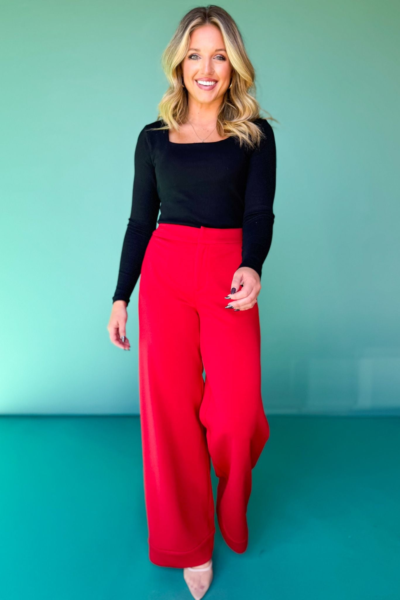 SSYS The Lexi Air Trousers In Red *FINAL SALE*