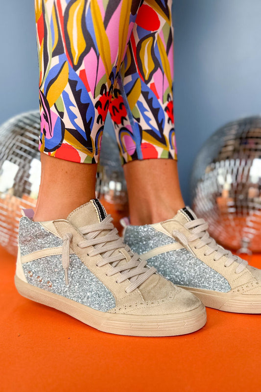 Shu Shop Blue Glitter High Top Sneakers, shoes, sneakers, must have sneaker, elevated sneaker, shop style your senses by Mallory Fitzsimmons, ssys by Mallory Fitzsimmons