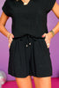 SSYS The Iris Square Pocket Shorts In Black Linen, must have shorts, elevated shorts, ssys the label, ssys shorts, summer style, summer shorts, ssys by mallory fitzsimmons