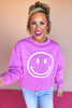 Mauve Smile Round Neck Sweatshirt *FINAL SALE*