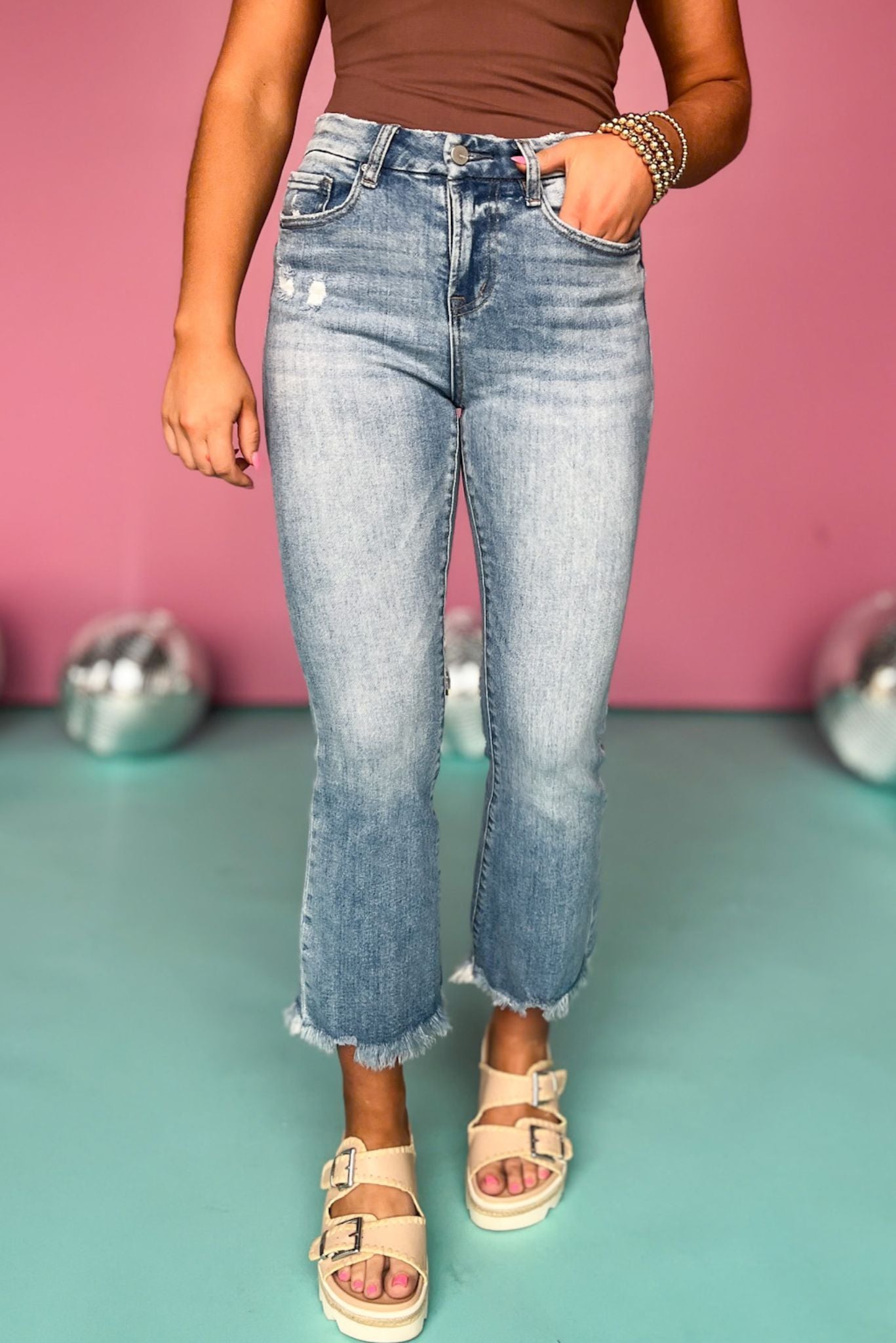 Mica High Rise Crop Kick Flare Jeans *FINAL SALE*