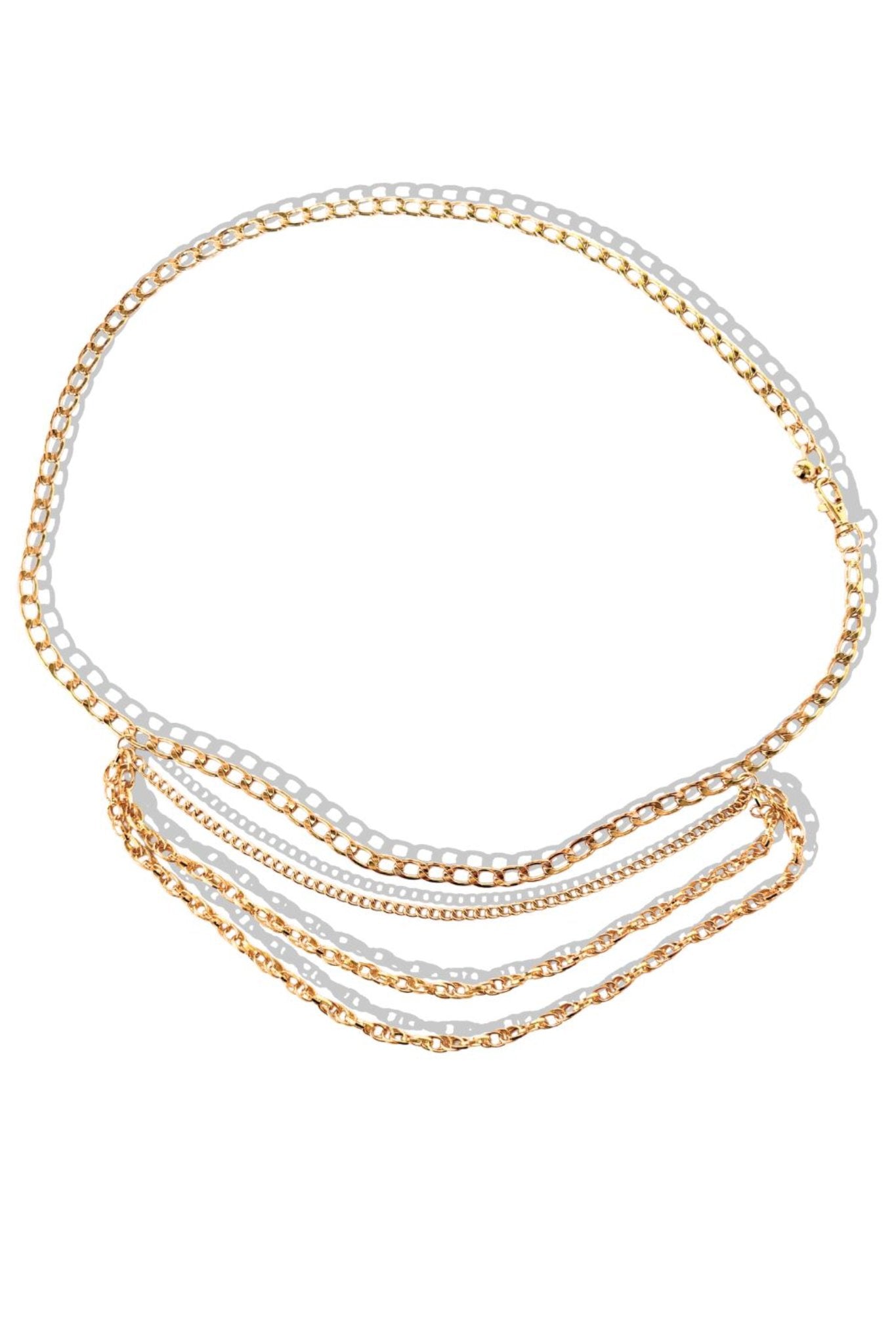 Gold Multi Row Chain Waist Belt *FINAL SALE*
