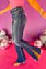 Mica Dark Wash Mid Rise Split Flare Jeans, flare jeans, stylish jeans, must have jeans, must have style, must have comfortable style, spring fashion, spring style, street style, mom style, elevated comfortable, elevated style, shop style your senses by mallory fitzsimmons