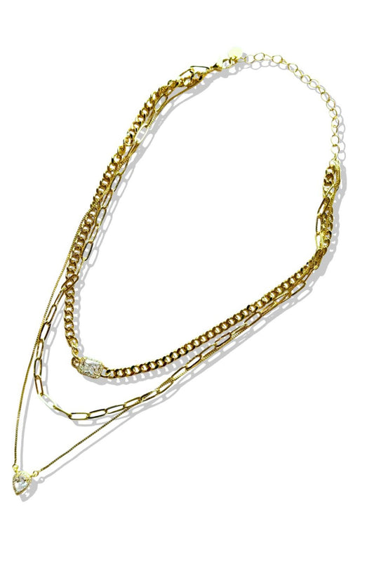 Gold Luxe Layers Chain Necklace