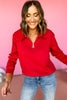 SSYS The Lucy Pullover In Red, must have top, must have style, elevated style, elevated top, elevated fall, fall style, fall top, mom style, ssys the label, shop style your senses by mallory fitzsimmons