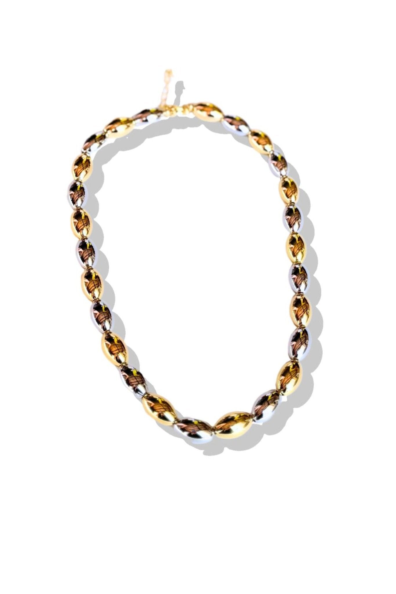 Gold Silver Pepitas Necklace