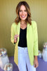 Lime Collared Long Sleeve Blazer Jacket *FINAL SALE* *Final Sale*, must have blazer, must have style, elevated blazer, elevated style, saturday steal, mom style, office style, work to weekend, shop style your senses by mallory fitzsimmons, ssys by mallory fitzsimmons