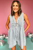 Denim V Neckline Pleated Front Sleeveless Romper, romper, denim romper, sleeveless romper, v neck romper, v neck denim romper, pleated detail, denim pleated detail, denim pleated detail romper, must have romper, elevated romper, elevated style, summer romper, summer style, Shop Style Your Senses by Mallory Fitzsimmons, SSYS by Mallory Fitzsimmons