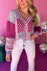 Pink Colorblock Button Front Sweater Cardigan, must have cardigan, must have style, elevated style, elevated cardigan, fall style, fall fashion, fall cardigan, mom style, shop style your senses by mallory fitzsimmons