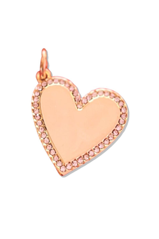 SSYS 18k Gold Plated Scripture Heart Charm *FINAL SALE*