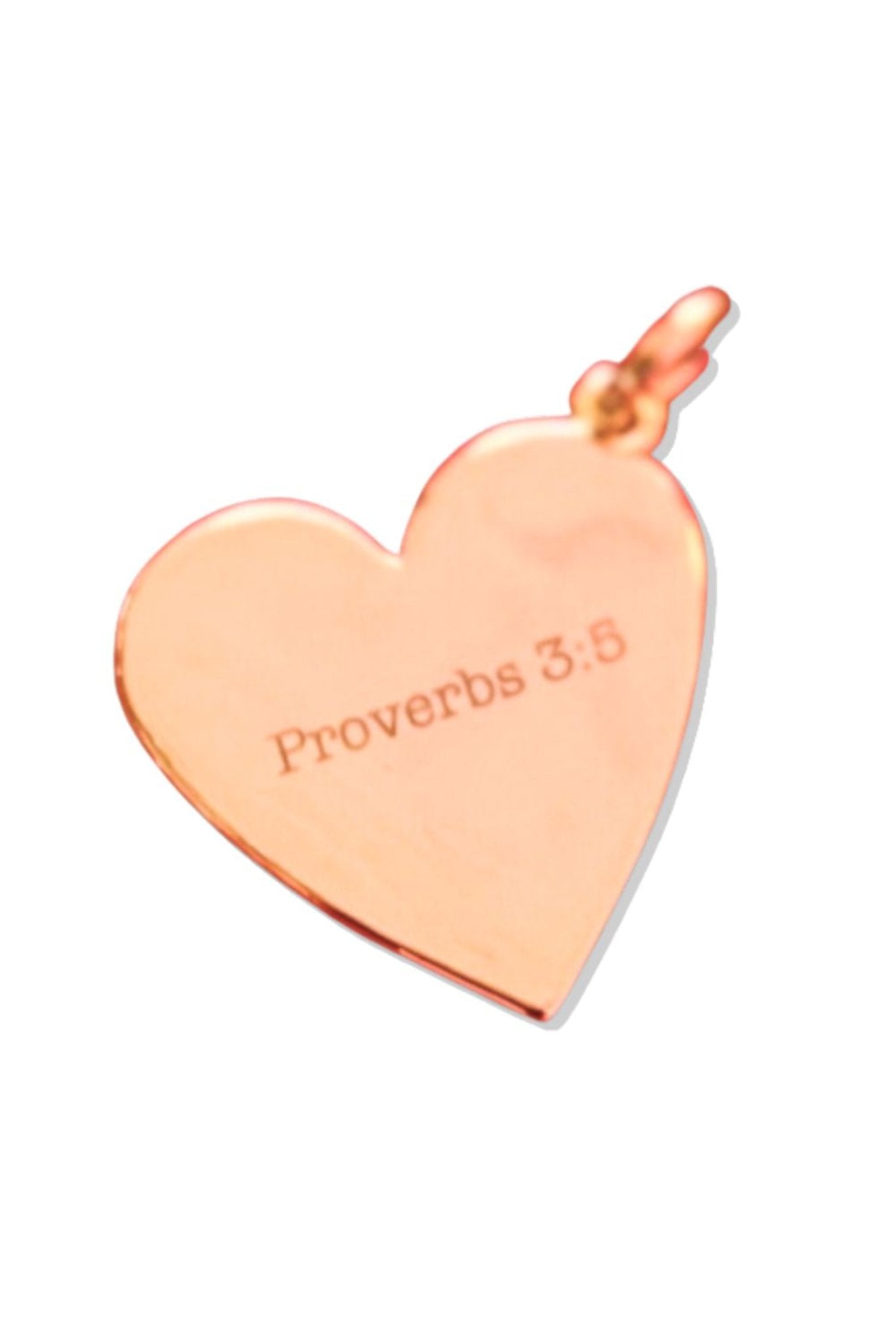 SSYS 18k Gold Plated Scripture Heart Charm *FINAL SALE*