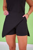 SSYS Addie Elevated Ponte Knit Bike Shorts Set In Black
