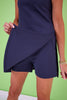 SSYS Addie Elevated Ponte Knit Bike Shorts Set In Navy