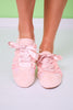 Shu Shop Pink Ballet Lace Up Sneakers