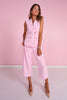 SSYS Jules Belted Sleeveless Vest In Light Pink