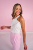 SSYS Nadia Criss Cross Top In White