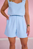 SSYS Jules Trouser Shorts In Light Blue