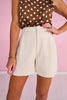 SSYS Jules Trouser Shorts In Ivory