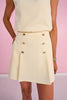 SSYS Jules Button Front Skort In Lemon