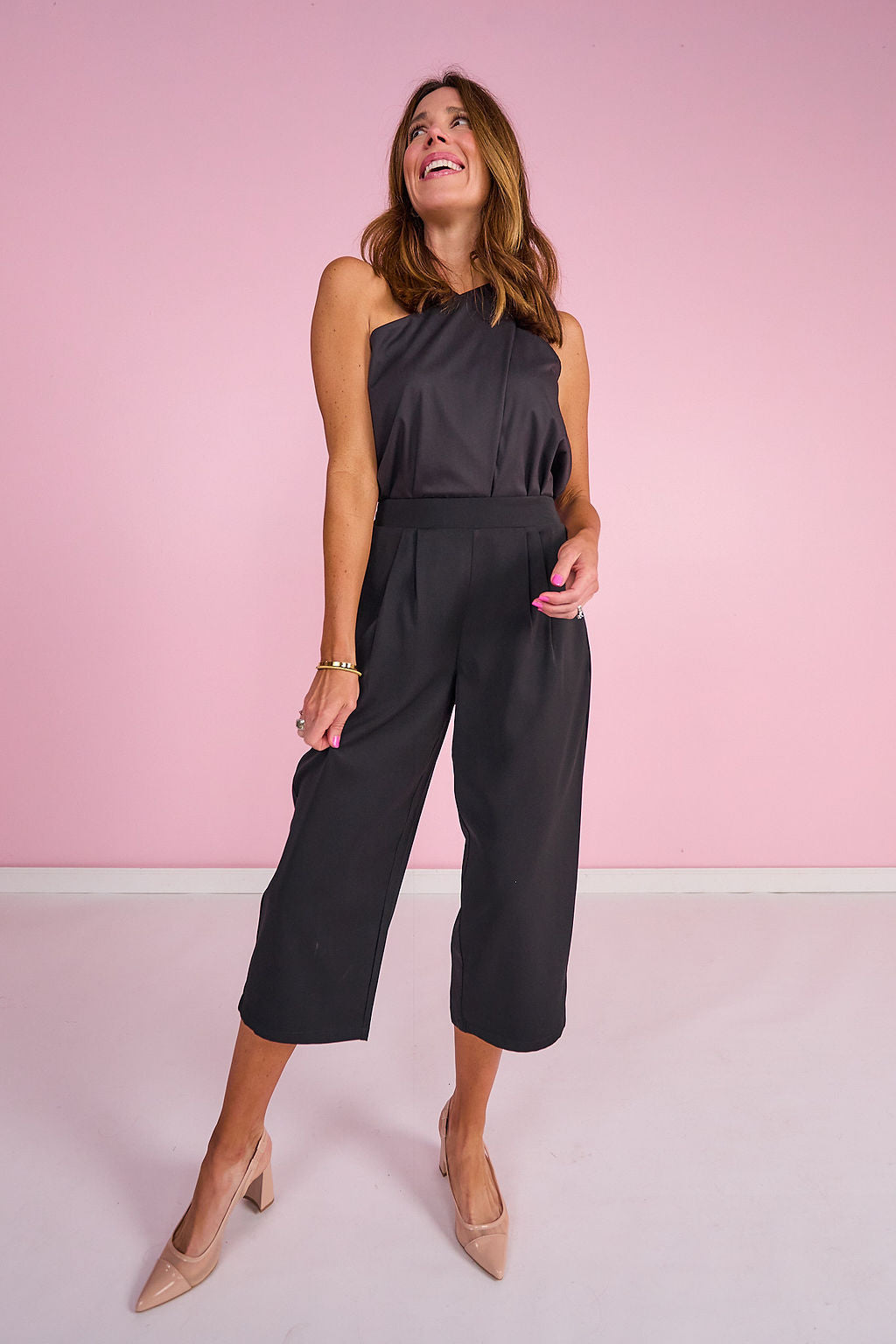 SSYS Jules Barrel Crop Trousers In Black