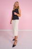SSYS Jules Pencil Midi Skirt In Ivory