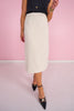 SSYS Jules Pencil Midi Skirt In Ivory