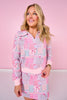 SSYS Pastel Mixed Print Quilted Skort Set