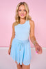 SSYS Bow Back Bra Tank In Blue