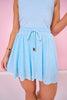 SSYS Light Blue Mesh Skort