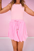 SSYS Ballet Pink Mesh Skort