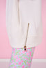 SSYS Gigi Air Mock Neck Short Sleeve Pullover In Ivory